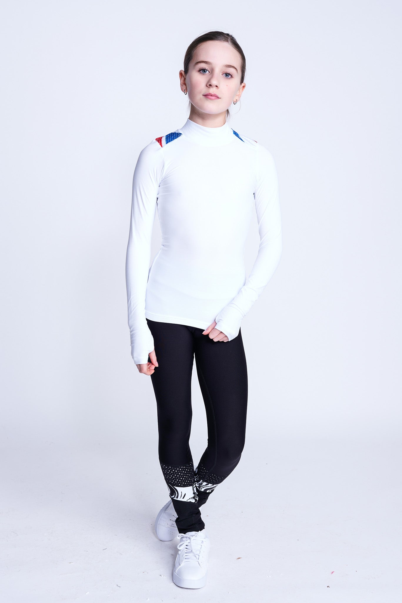 Royal Long-Sleeve Top in White