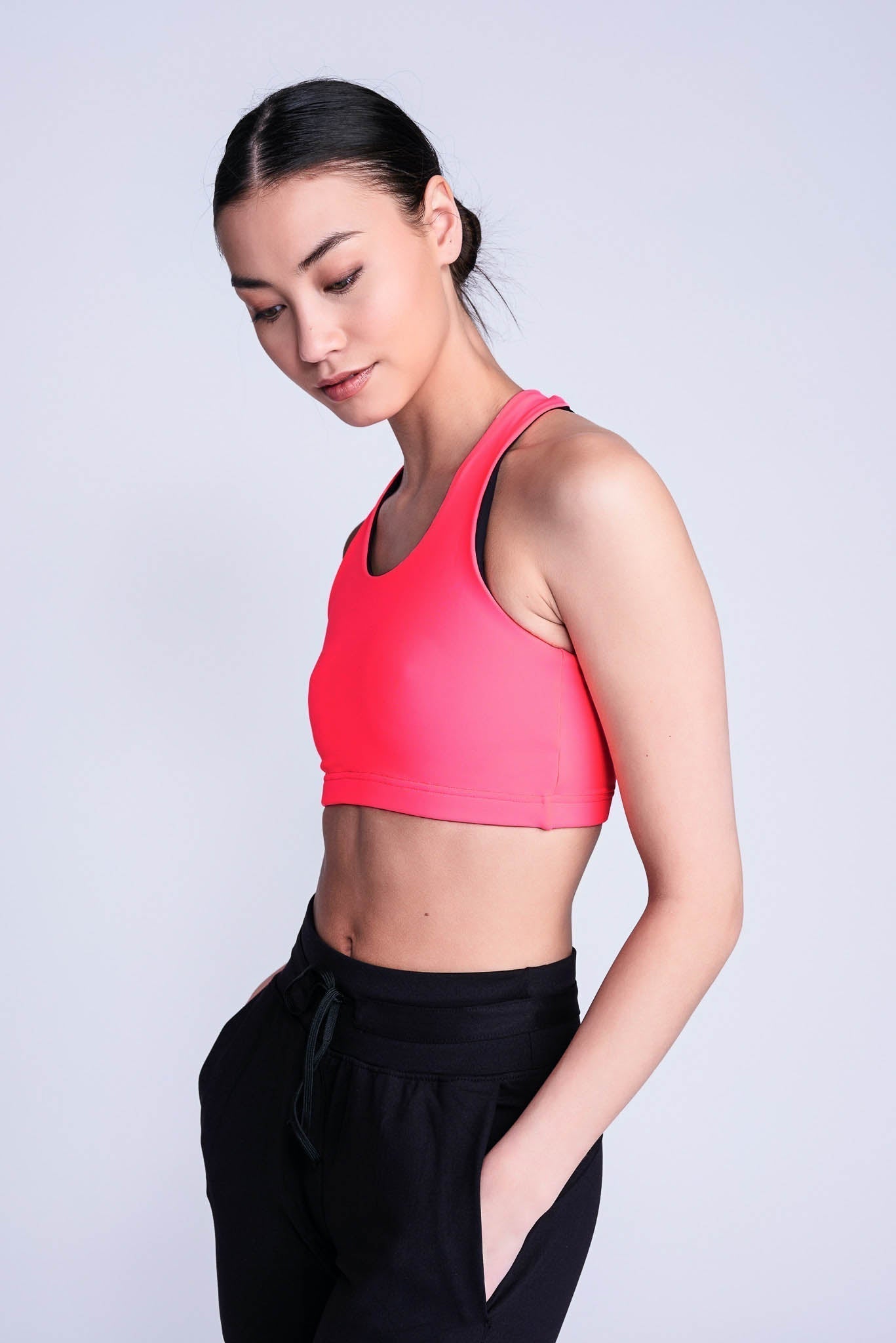 Glaceon Womens Sexy small boobs sports Bra thin cup Comfortable