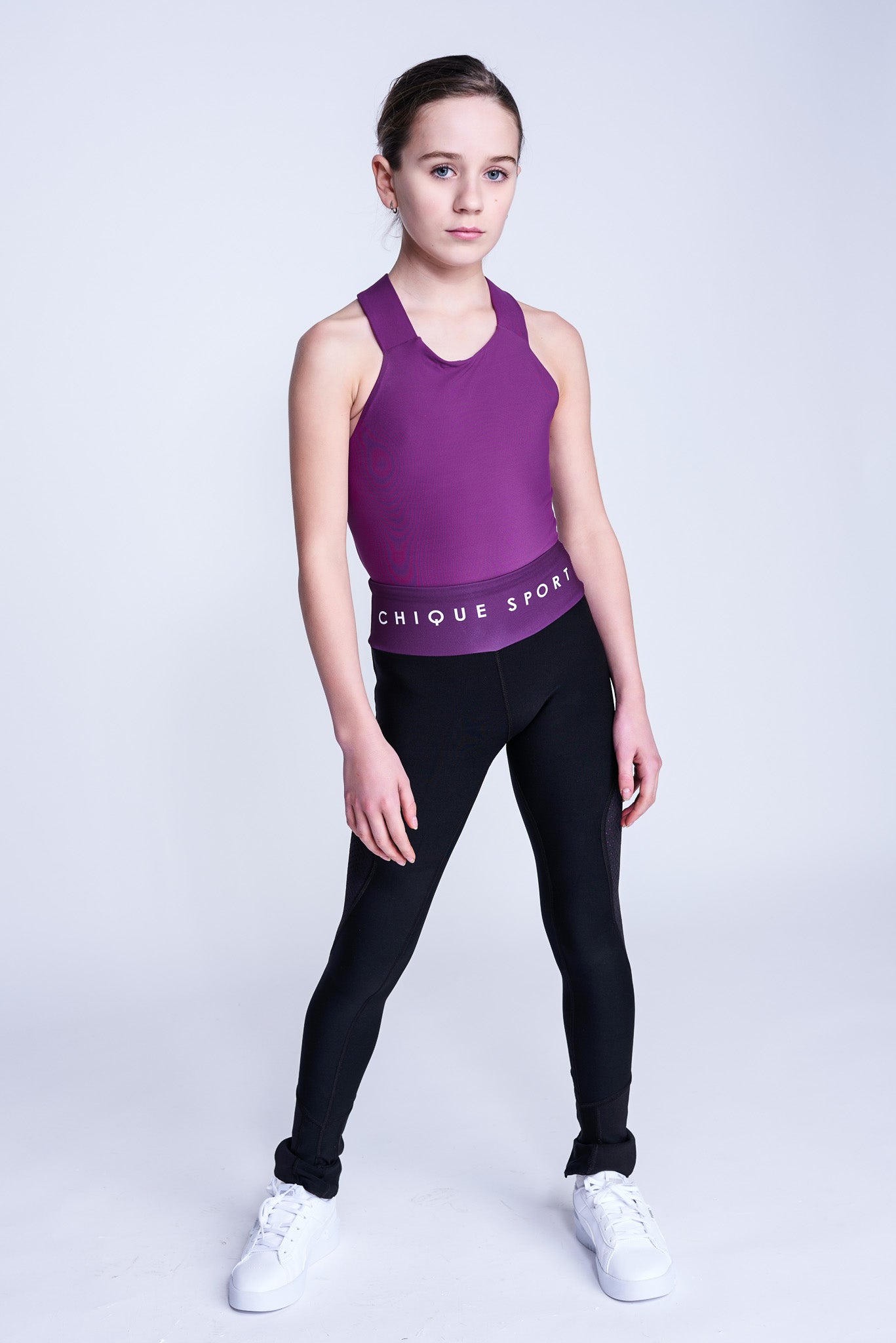 Empower On-Ice Leggings in Berry