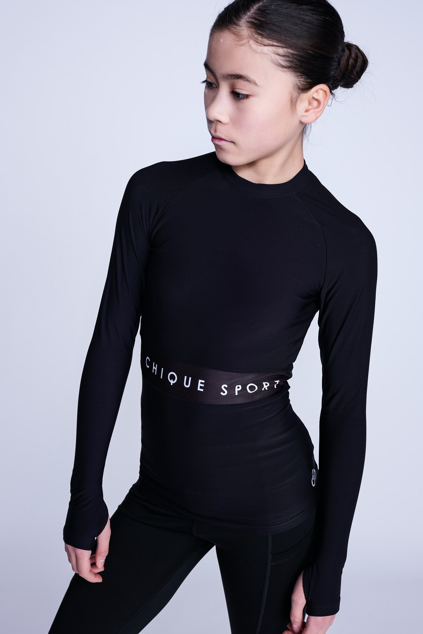 Empower Long-Sleeve Top in Black