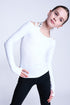 Fearless Long-Sleeve Top in White