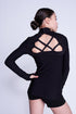 Passion Long-Sleeve Top in Black