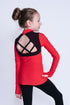 Passion Long-Sleeve Top in Red